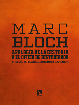 cover image of Apología de la historia o el oficio de historiador
